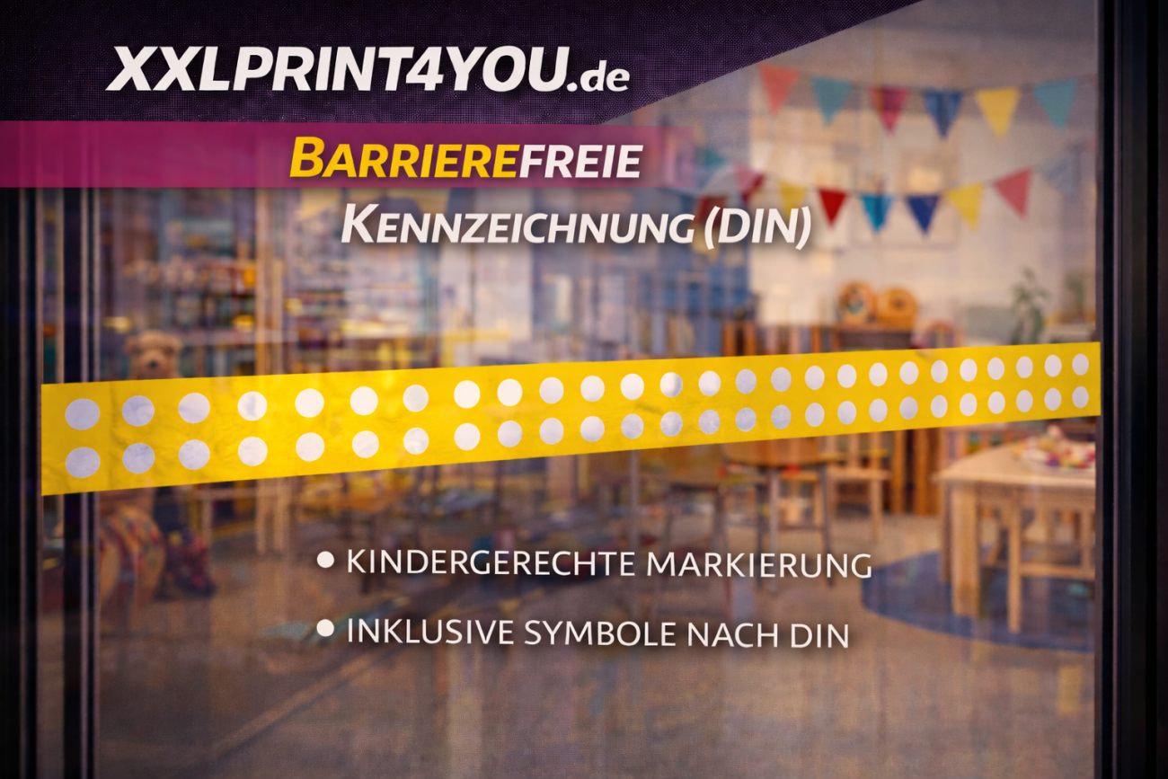 Fenster- & Spezialfolien Barrierefreie Kennzeichnung (DIN)